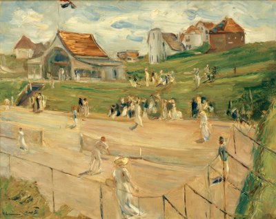 Tennis Court in Noordwijk by Max Liebermann